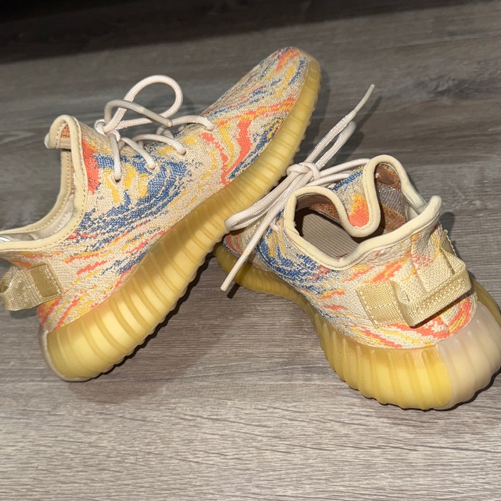 Yeezy Boost 350 V2 in Cream and Orange